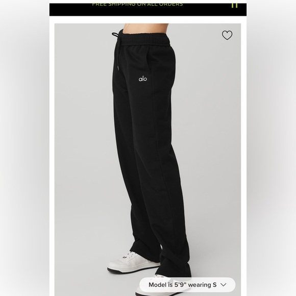Alo yoga ACCOLADE STRAIGHT LEG SWEATPANT - Picture 3 of 6